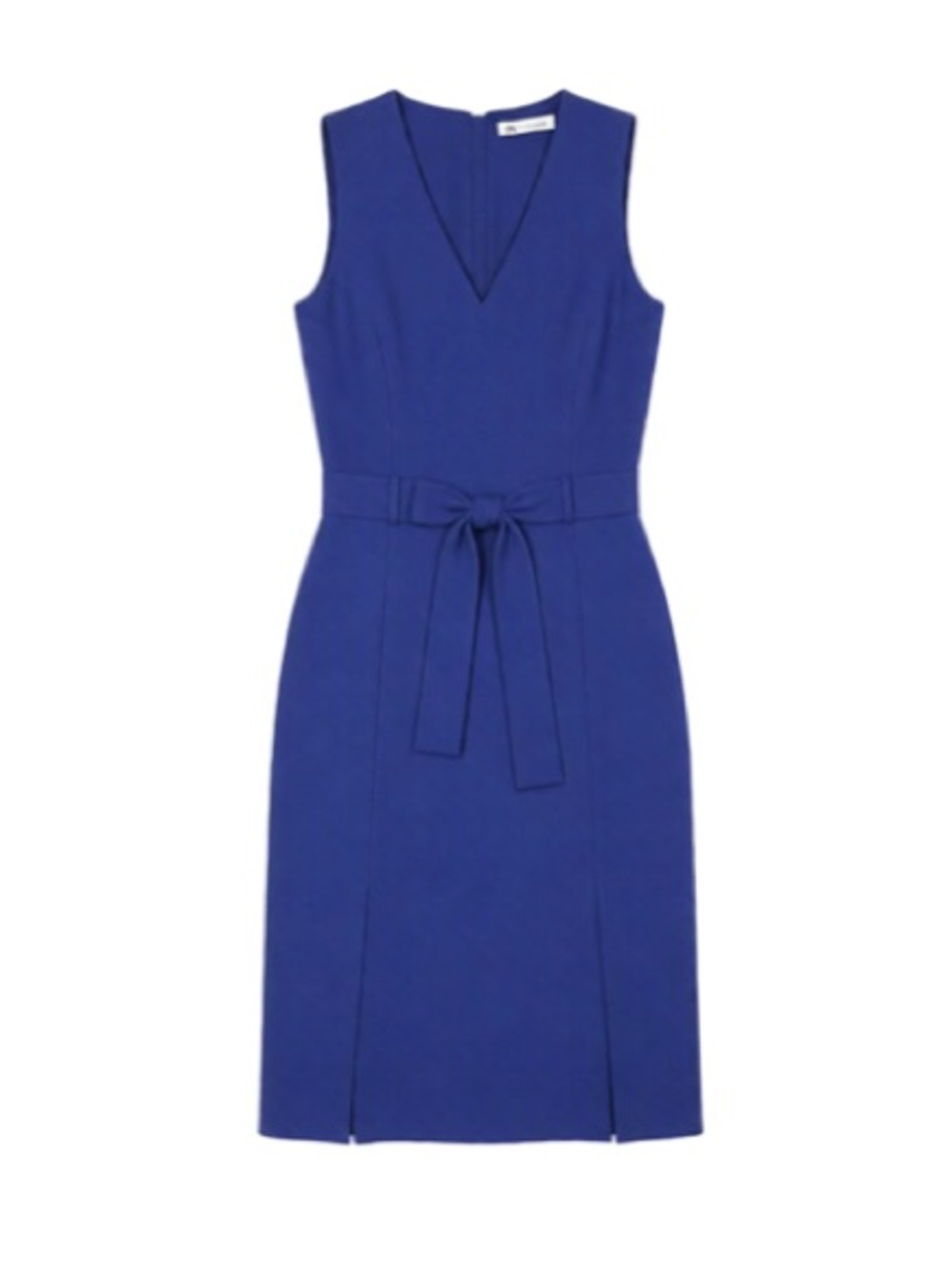 Vince Camuto Scuba Crepe Sheath Dress in Cobalt